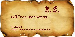 Móroc Bernarda névjegykártya